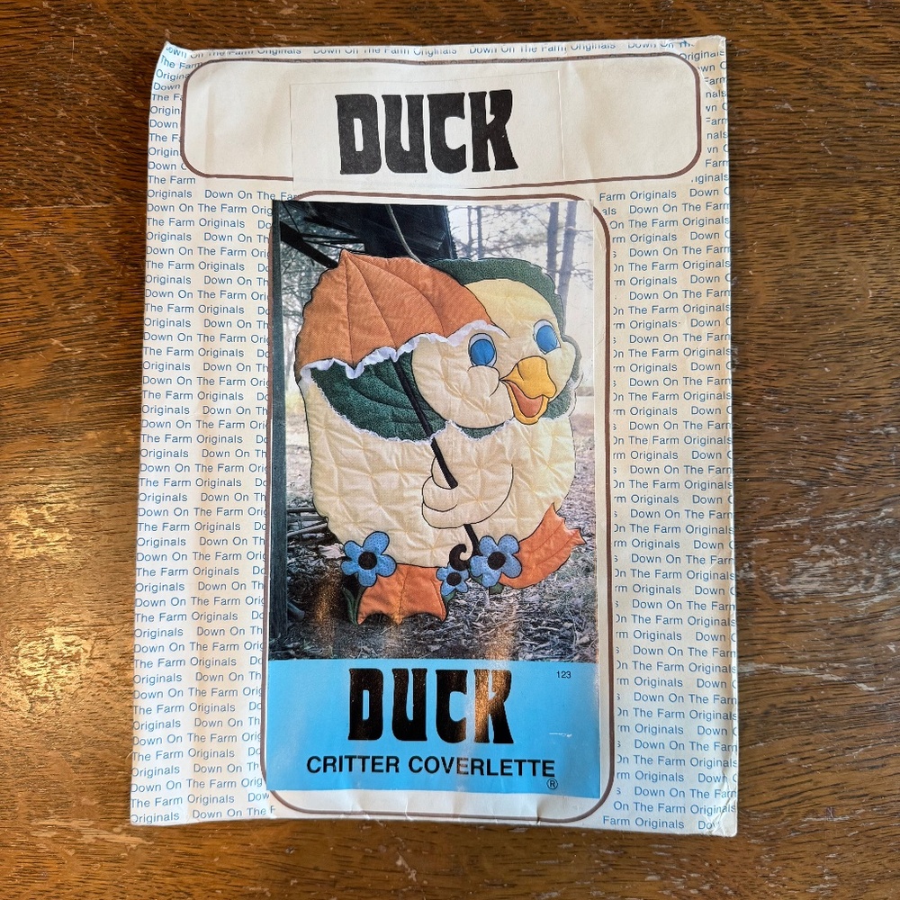 Down on the Farm Baby Quilt Duck Applique Pattern